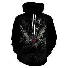 Load image into Gallery viewer, Men's hoodie sweatshirts with men and women kissing skulls, and 3d-printed fun hoodies and novelty streetwear hoodies for fall