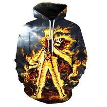 Load image into Gallery viewer, 2019 Naruto Anime Hoodies 3D Men Women Sasuke Autumn Harajuku Kakashi 3D Cartoon Print Sweatwear Men's Hoodies Sweatshirt Coats