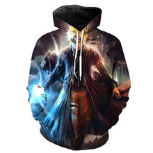 Load image into Gallery viewer, 2019 Naruto Anime Hoodies 3D Men Women Sasuke Autumn Harajuku Kakashi 3D Cartoon Print Sweatwear Men's Hoodies Sweatshirt Coats