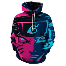 Load image into Gallery viewer, 2019 Naruto Anime Hoodies 3D Men Women Sasuke Autumn Harajuku Kakashi 3D Cartoon Print Sweatwear Men's Hoodies Sweatshirt Coats