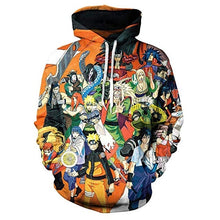 Load image into Gallery viewer, 2019 Naruto Anime Hoodies 3D Men Women Sasuke Autumn Harajuku Kakashi 3D Cartoon Print Sweatwear Men's Hoodies Sweatshirt Coats
