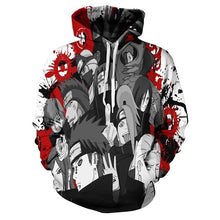 Load image into Gallery viewer, 2019 Naruto Anime Hoodies 3D Men Women Sasuke Autumn Harajuku Kakashi 3D Cartoon Print Sweatwear Men's Hoodies Sweatshirt Coats