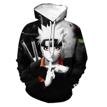 Load image into Gallery viewer, 2019 Naruto Anime Hoodies 3D Men Women Sasuke Autumn Harajuku Kakashi 3D Cartoon Print Sweatwear Men's Hoodies Sweatshirt Coats