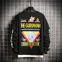 Load image into Gallery viewer, SingleRoad Crewneck Sweatshirt Men 2019 Oversized Hip Hop Japanese Streetwear Casual Men's Hoodies Sweatshirts Male Green Hoodie