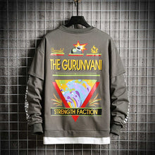 Load image into Gallery viewer, SingleRoad Crewneck Sweatshirt Men 2019 Oversized Hip Hop Japanese Streetwear Casual Men's Hoodies Sweatshirts Male Green Hoodie