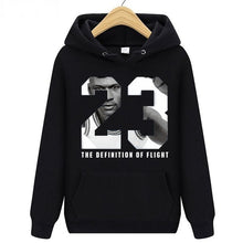 Load image into Gallery viewer, Men's Hoodie Sweatshirts Man hooded pullover sportwear knitted terry breathable Men basketball 23# jersey NBA Hoodie