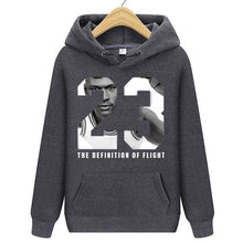 Load image into Gallery viewer, Men's Hoodie Sweatshirts Man hooded pullover sportwear knitted terry breathable Men basketball 23# jersey NBA Hoodie