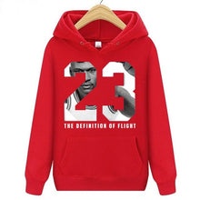 Load image into Gallery viewer, Men's Hoodie Sweatshirts Man hooded pullover sportwear knitted terry breathable Men basketball 23# jersey NBA Hoodie