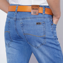 Load image into Gallery viewer, Xuansheng straight men's jeans 2020 cotton soft stretch comfortable straight brand classic long pants fashion streetwear jeans