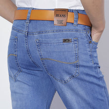 Load image into Gallery viewer, Xuansheng straight men's jeans 2020 cotton soft stretch comfortable straight brand classic long pants fashion streetwear jeans