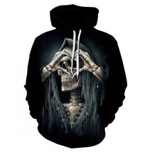 Load image into Gallery viewer, 2019 Hot new skull men's Hoodie Sweatshirt 3D printing funny hip hop hoodie Gothic Skull Hoodie autumn jacket men's sportswear