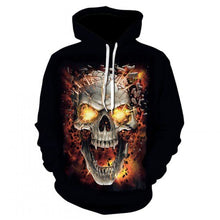 Load image into Gallery viewer, 2019 Hot new skull men's Hoodie Sweatshirt 3D printing funny hip hop hoodie Gothic Skull Hoodie autumn jacket men's sportswear