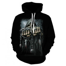 Load image into Gallery viewer, 2019 Hot new skull men's Hoodie Sweatshirt 3D printing funny hip hop hoodie Gothic Skull Hoodie autumn jacket men's sportswear