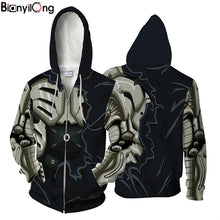 Load image into Gallery viewer, 2018 muscle zip hoodie One Punch Man power Hooded coat zipper outerwear Men's Hoody Sweatshirt Plus Size 2018 New Pullover Tops