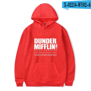 Dunder Mifflin Men's Hoodies Sweatshirts The Office TV Show Hip Hop Hoodie Fashion Male Hoodies Sweatshirts EU Size Wholesale