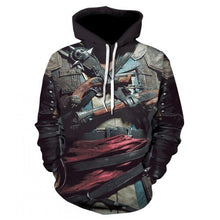 Load image into Gallery viewer, Men&#39;s hoodie sweatshirts with men and women kissing skulls, and 3d-printed fun hoodies and novelty streetwear hoodies for fall
