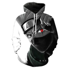 Load image into Gallery viewer, 2019 Naruto Anime Hoodies 3D Men Women Sasuke Autumn Harajuku Kakashi 3D Cartoon Print Sweatwear Men&#39;s Hoodies Sweatshirt Coats
