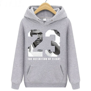 Men's Hoodie Sweatshirts Man hooded pullover sportwear knitted terry breathable Men basketball 23# jersey NBA Hoodie