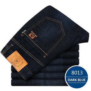 Big Size Plus 40 42 2019 Nian JEEP brand Men Jeans Classic Men's Clothing Casual Denim trousers Men Regular Blue jean pants Male