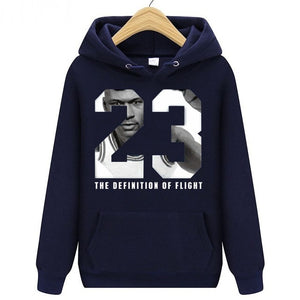 Men's Hoodie Sweatshirts Man hooded pullover sportwear knitted terry breathable Men basketball 23# jersey NBA Hoodie