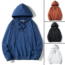 Load image into Gallery viewer, Solid Color Hoodies Streetwear Sweatshirt Hooded Man Cotton Pullover Men&#39;s Hoodies Sweatshirts for Men High Quality Men Fashions
