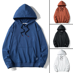 Solid Color Hoodies Streetwear Sweatshirt Hooded Man Cotton Pullover Men's Hoodies Sweatshirts for Men High Quality Men Fashions