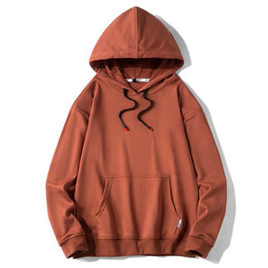 Solid Color Hoodies Streetwear Sweatshirt Hooded Man Cotton Pullover Men's Hoodies Sweatshirts for Men High Quality Men Fashions