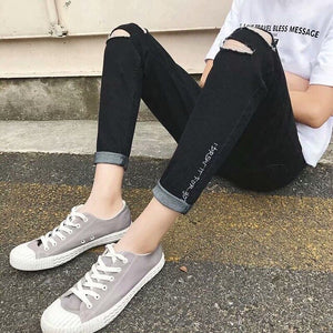 2020 Ins Korean Bag Jogging Street Sports Mens Jeans For Hombre Men's Blue Nine Pants Casual Cotton Soft Large Size Jeans Men