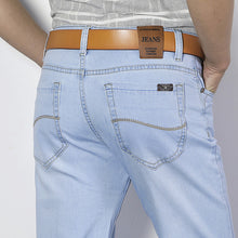 Load image into Gallery viewer, Xuansheng straight men&#39;s jeans 2020 cotton soft stretch comfortable straight brand classic long pants fashion streetwear jeans
