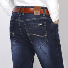 Load image into Gallery viewer, Xuansheng straight men&#39;s jeans 2020 cotton soft stretch comfortable straight brand classic long pants fashion streetwear jeans
