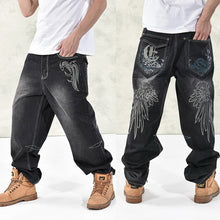 Load image into Gallery viewer, NEW 2020 Fashion Baggy Style Men&#39;s Jeans HipHop Dancers Loose Big Pocket Boys Skateboard Rap Punk Distressed Plus Size 30-44 46
