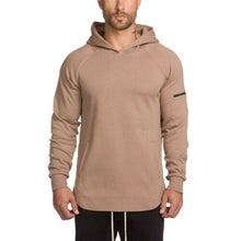 Load image into Gallery viewer, Men&#39;s Hoodie Sweatshirt Gym Slim Fit Hooded Zip Up Pullover Pure Color Jumper Fashion Trend Outwear Tops Sudaderas Para Hombre
